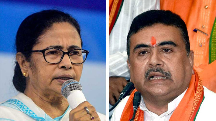 ভবানীপুরে শুভেন্দুর কাছে হারলেন মমতা